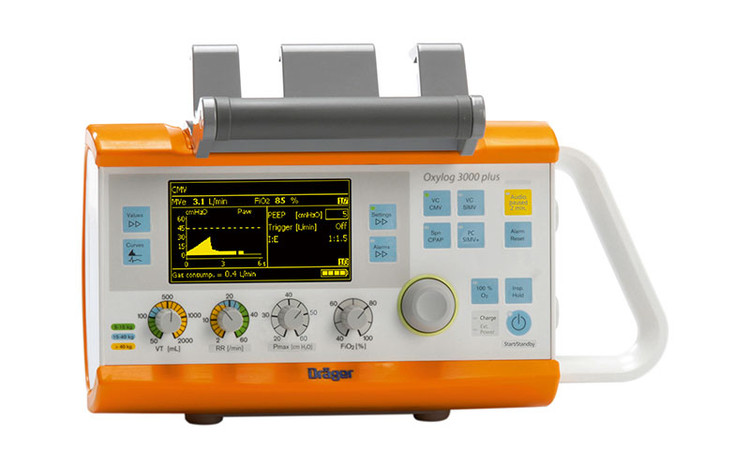 دستگاه ونتیلاتور پرتابل دراگر ( DRAGER ) مدل oxylog 3000 plus